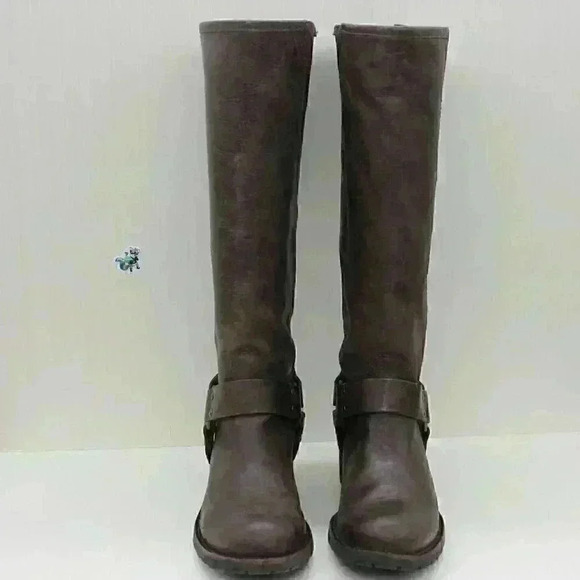 LL Bean Women's Brown Leather Rustic Harness Riding Boots Size US 6 M - Picture 5 of 12